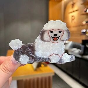 Poodle Dog Hair Claw Clip Cute Animal Hair Accessories‎ for Women Girls